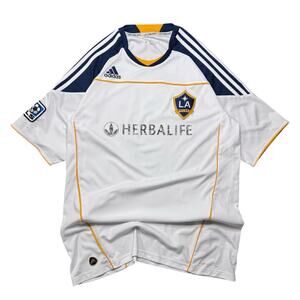 Adidas 2009 LA Galaxy Home Jersey Size Large #23 Beckham SAMPLE (HAS FLAWS)